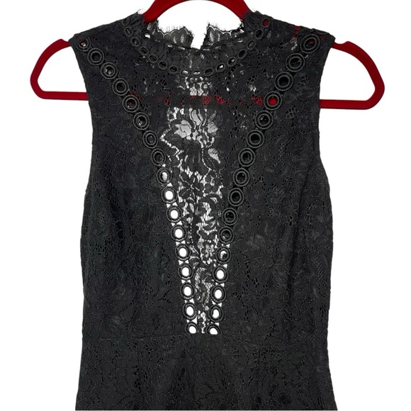 Free People x Saylor Cherie Black Lace Cocktail Mini Dress Women’s Small - Picture 5 of 12